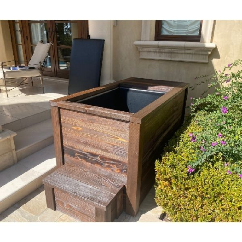 Kooru Cold Plunge Tub — Handcrafted Redwood
