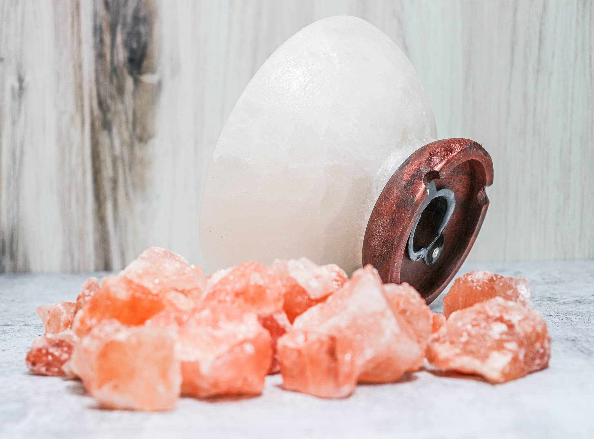 Fire on Ice™ Abundance Bowl Himalayan Salt Lamp
