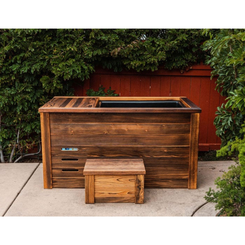 Kooru Cold Plunge Tub — Handcrafted Redwood