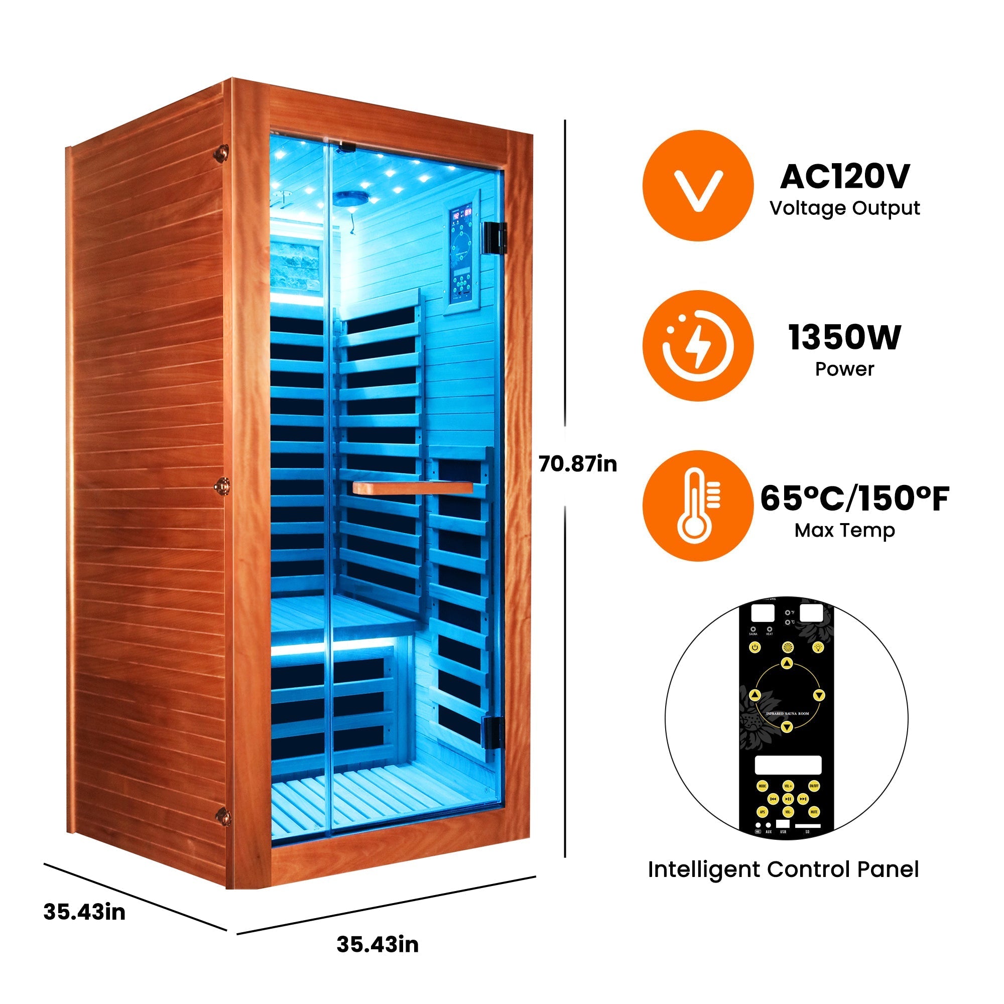 Himalayan Salt Therapy Sauna | Single-Person Infrared
