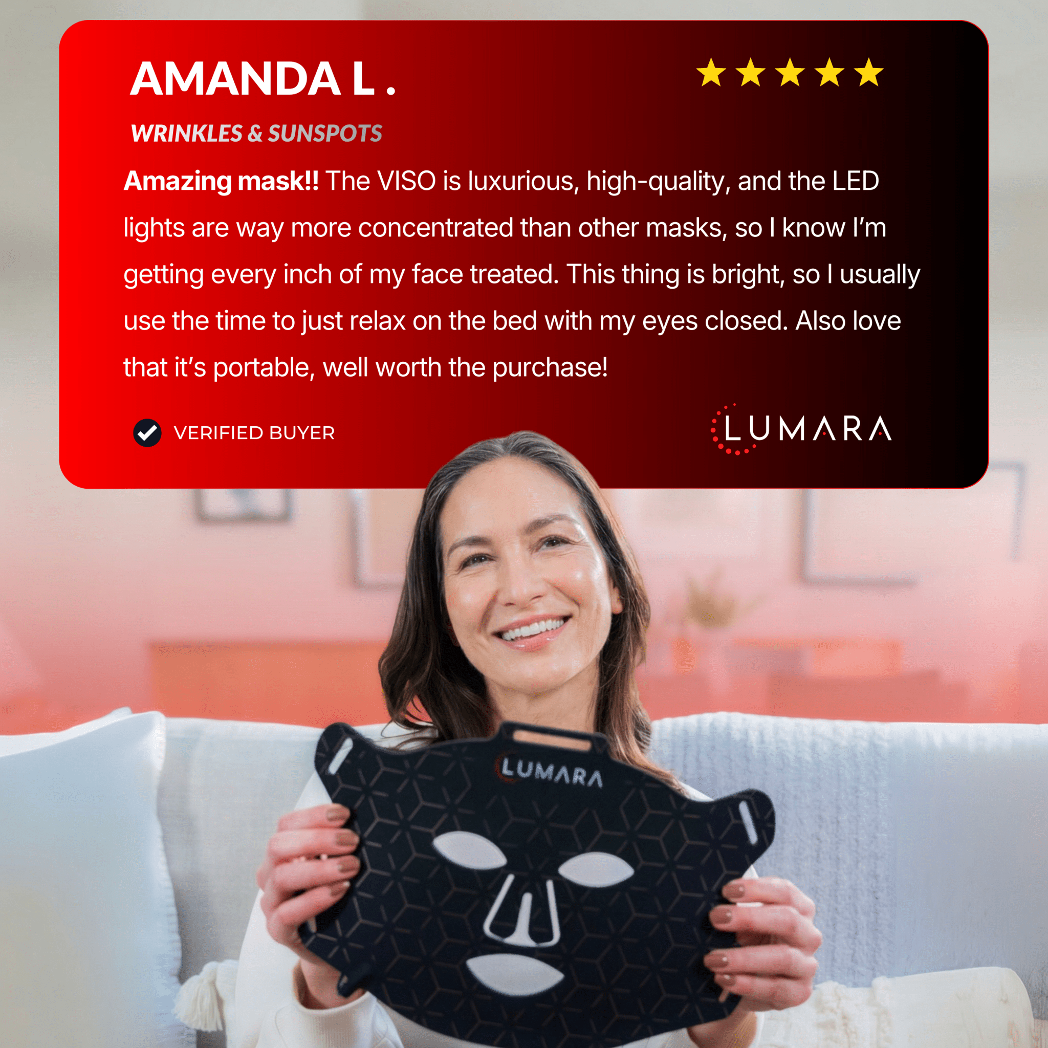 Lumara VISO Red Light Therapy Mask