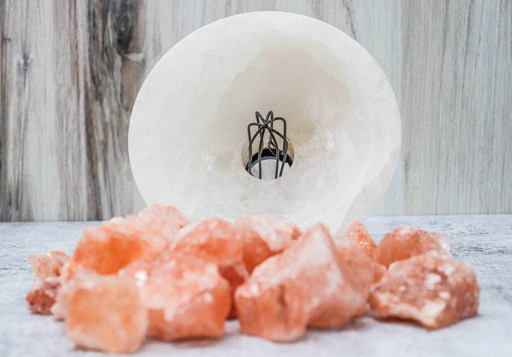 Fire on Ice™ Abundance Bowl Himalayan Salt Lamp
