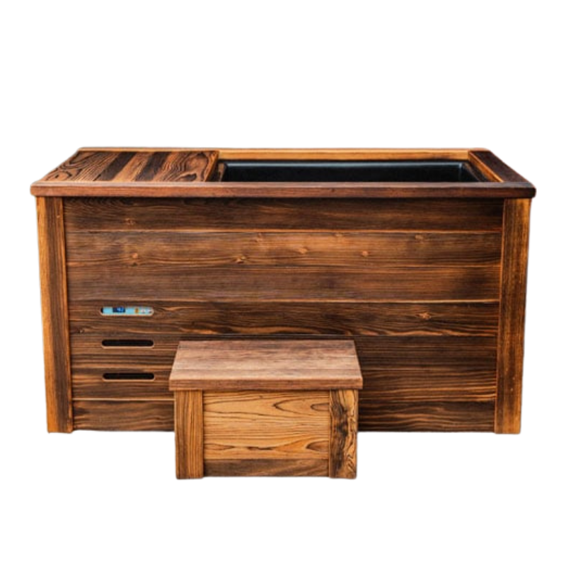 Kooru Cold Plunge Tub — Handcrafted Redwood