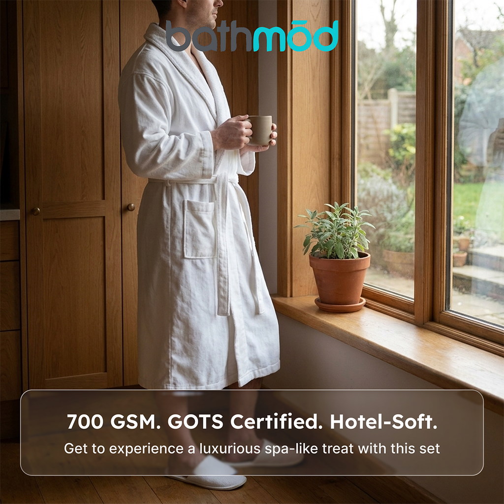 Luxury Organic Turkish Robe & Slipper Set