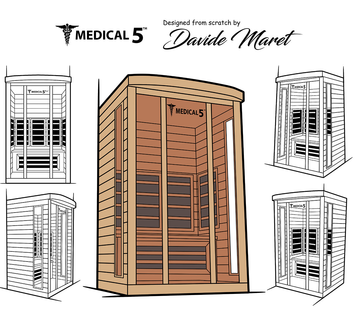 Medical 5™ 3-Person Home Full Spectrum Infrared Sauna