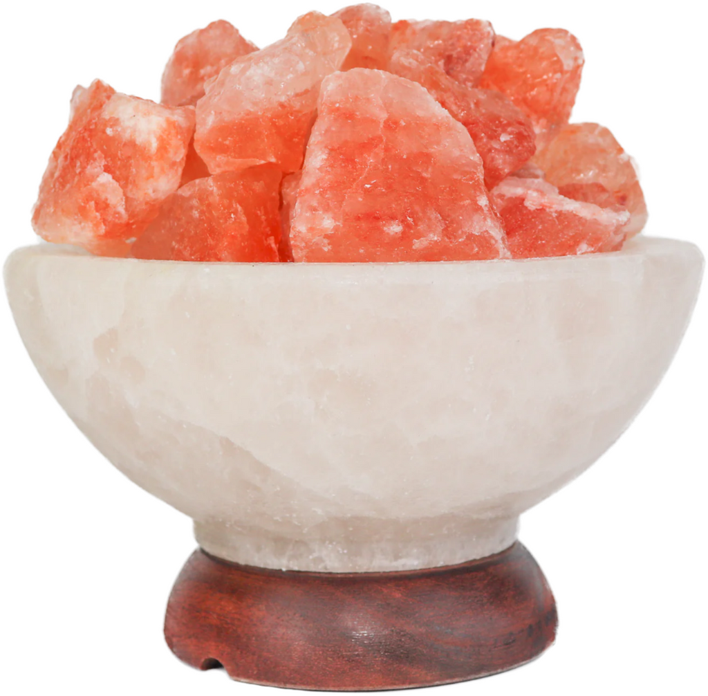 Fire on Ice™ Abundance Bowl Himalayan Salt Lamp