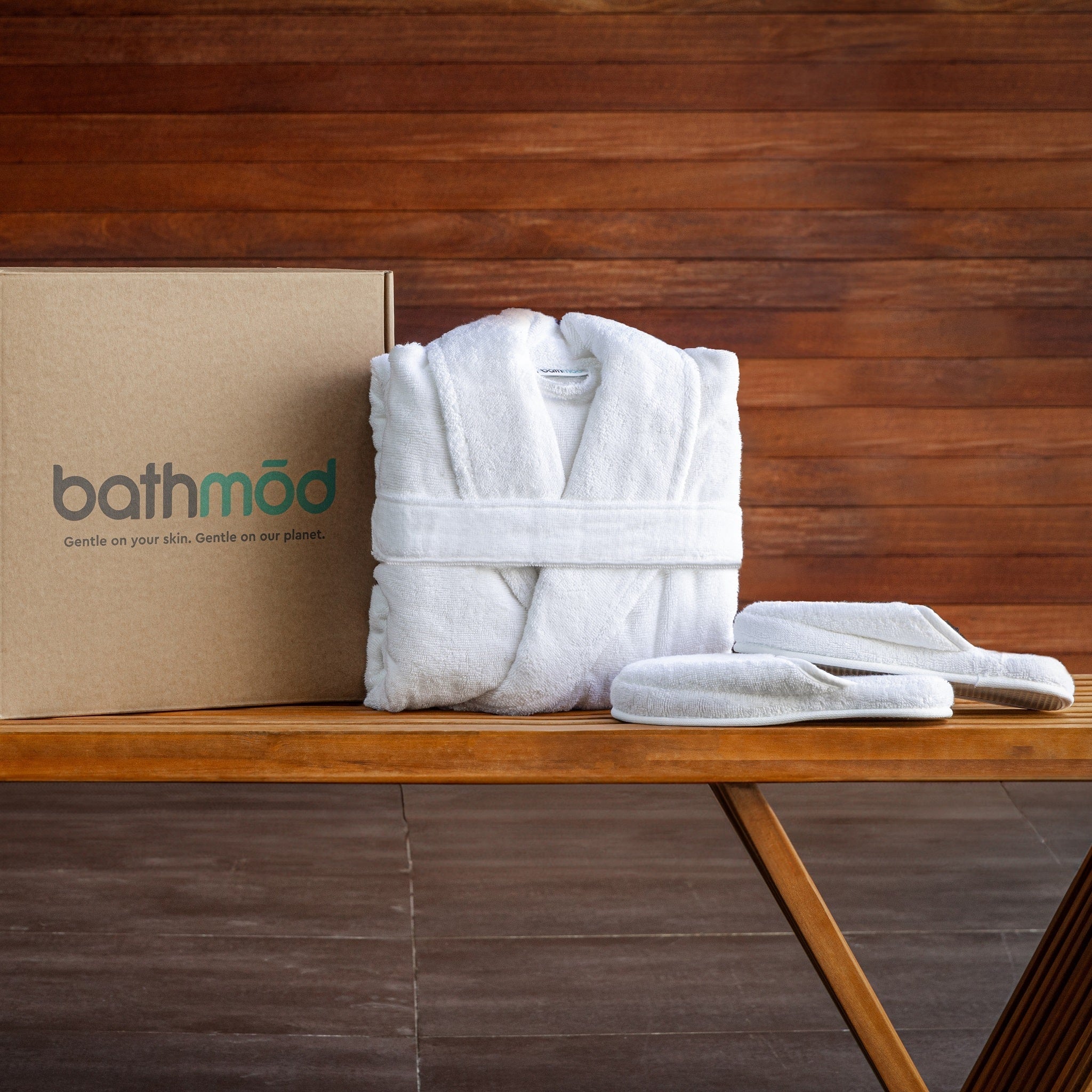 Luxury Organic Turkish Robe & Slipper Set