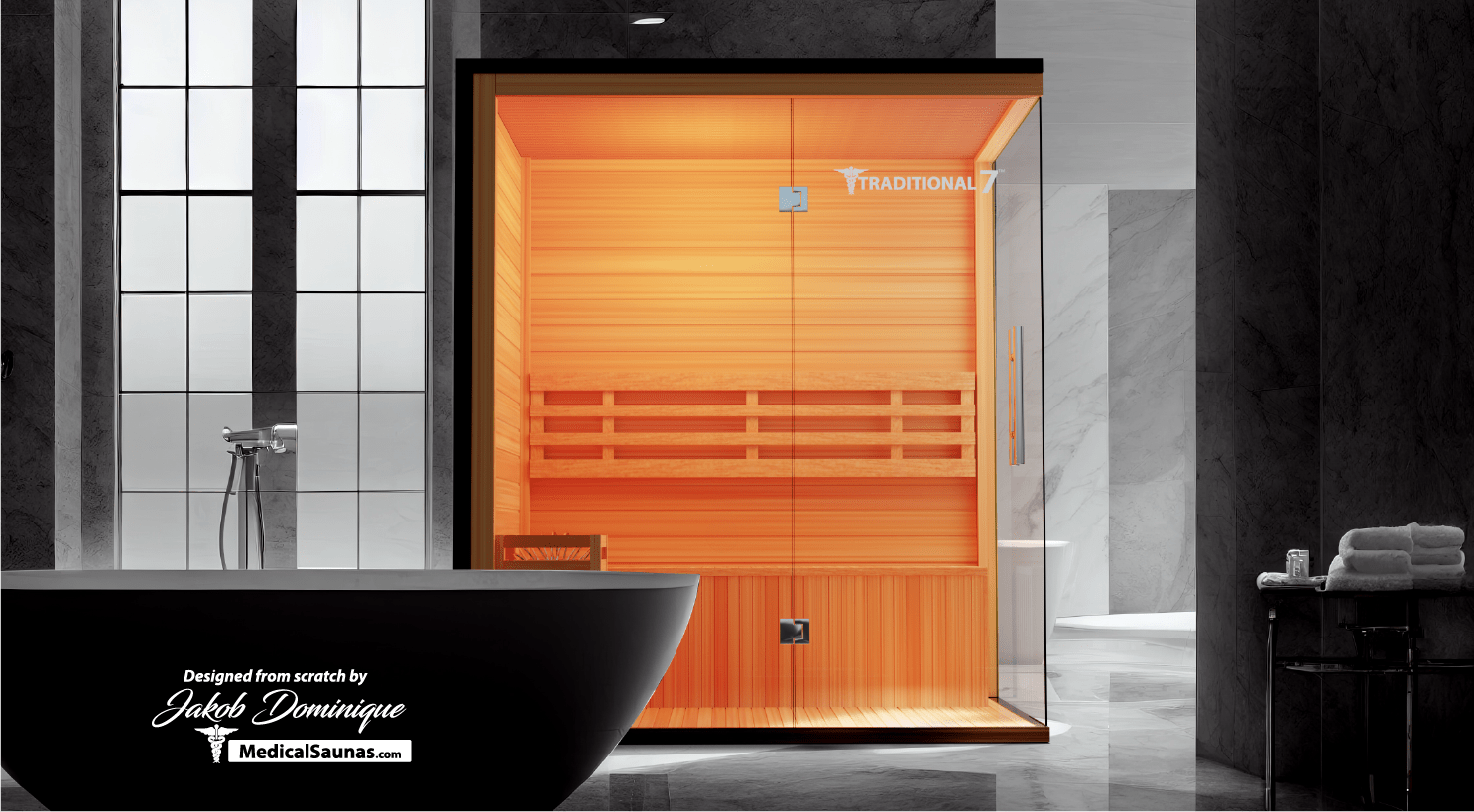 Traditional 7™ 3-Person Home Steam Sauna