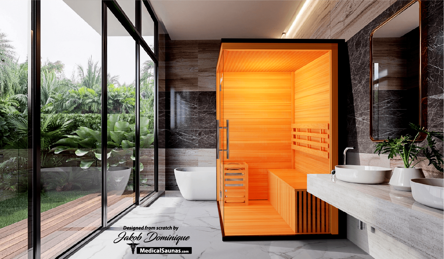 Traditional 7™ 3-Person Home Steam Sauna