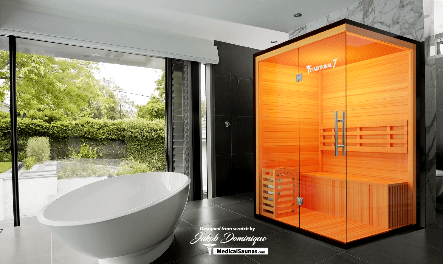 Traditional 7™ 3-Person Home Steam Sauna